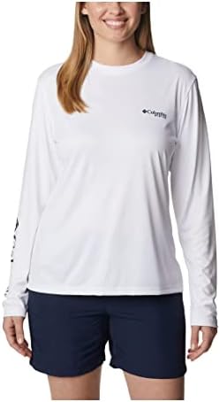 Женская футболка Columbia PFG Tidal Tee с длинным рукавом и защитой UPF 50 Columbia