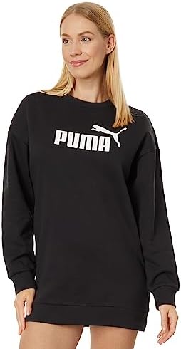 PUMA Women's Essentials Logo Crew Fleece Dress PUMA