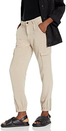 GUESS Women's Bowie Straight Leg Cargo Chino Pant GUESS