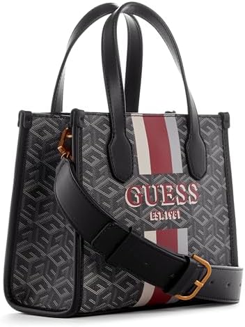 Мини-сумка Silvana из омбре рафии с двумя отделениями и регулируемым ремешком Guess