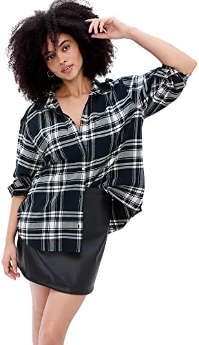 GAP Women's Flannel Big Shirt Gap