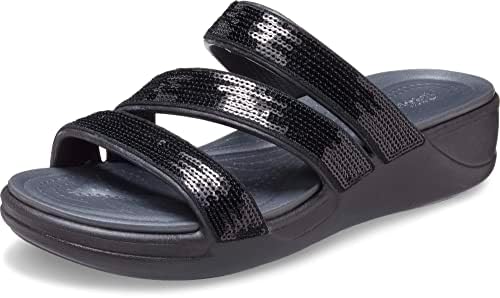 Женские сандалии Crocs Boca Strappy Wedge с комфортной стелькой LiteRide Crocs