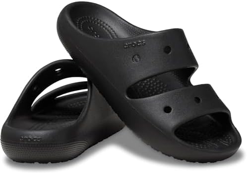 Crocs Kids Classic Sandal 2.0, Sandals for Kids, Black, 1 Little Kid Crocs