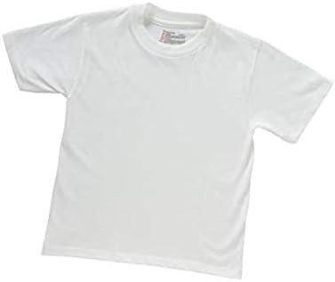 8-Pack Hanes Boys White Crew 100% Cotton Tagless T-Shirts B213S8 Hanes