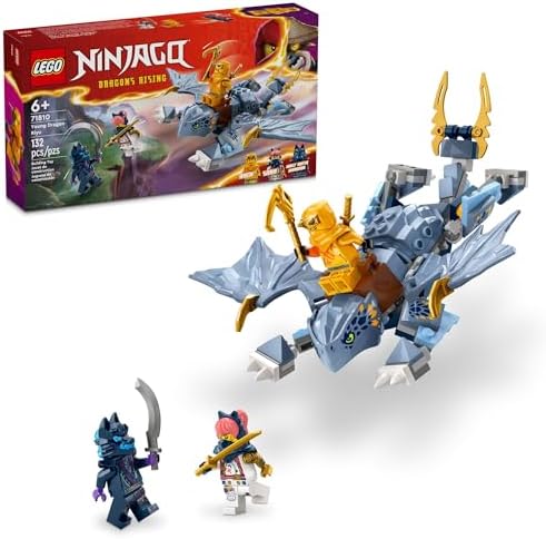 Набор для игры LEGO NINJAGO Молодой Дракон Рию с 3 минифигурками ниндзя, 132 детали Lego