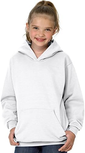 Hanes ComfortBlend EcoSmart Youth Pullover Hoodie White Hanes