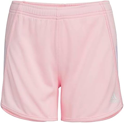 adidas Girls' Elastic Waistband 3 Stripe Mesh Short Adidas