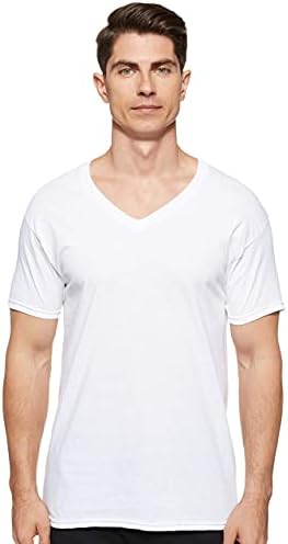 Hanes Men's Comfortsoft Tagless V-Neck Undershirt Hanes