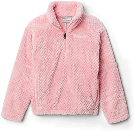 Columbia Youth Girls Fire Side II Sherpa Half Zip, Pink Orchid, Medium Columbia