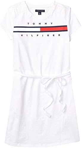 Tommy Hilfiger Girl's Adaptive Signature Stripe Dress With Velcro Brand Closure at Shoulders Tommy Hilfiger