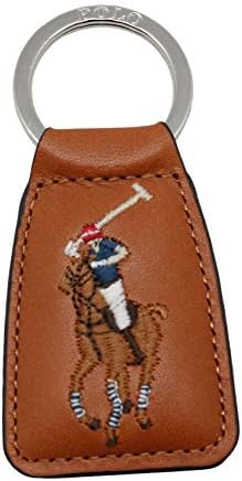 Polo Ralph Lauren Multi-Color Big Pony Key Chain Fob Leather Tan Polo Ralph Lauren