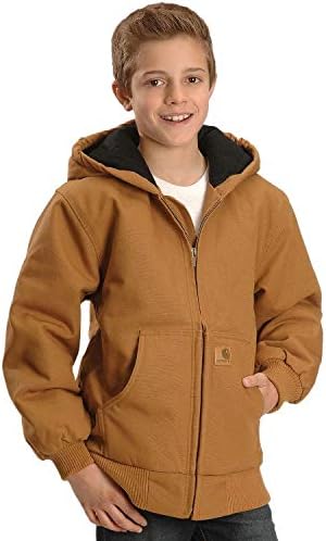 Детская куртка Carhartt Active Jac с подкладкой из фланели для холодной погоды Carhartt