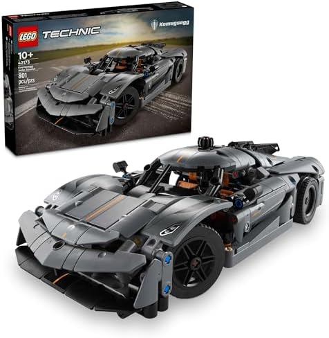 Строительный набор LEGO Technic Koenigsegg Jesko Absolut, серый гиперкар, 801 элемент для детей от 10 лет Lego