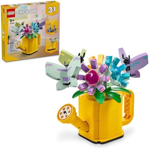 Конструктор LEGO 3 в 1 Цветы в Лейке, 420 деталей, для детей от 8 лет Lego