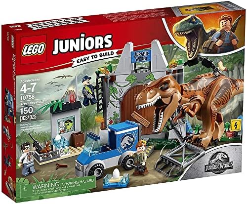 LEGO Juniors/4+ Jurassic World T. rex Breakout 10758 Building Kit (150 Pieces) Lego