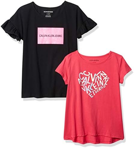 Calvin Klein Girls' Short Sleeve Legacy Graphic T-Shirt Calvin Klein