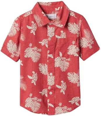 GAP Baby Boys' Short Sleeve Woven Top Gap