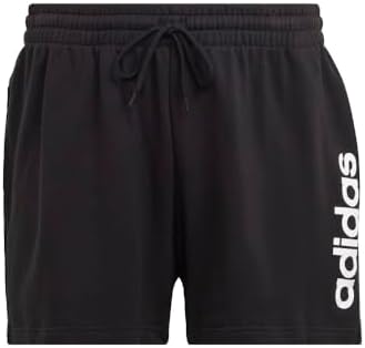 adidas Women's Plus Size Essentials Linear French Terry Shorts Adidas