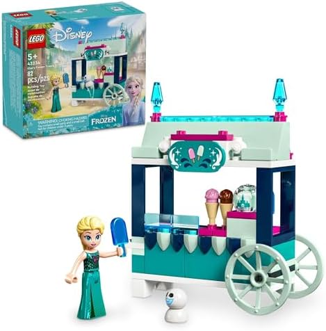 LEGO Disney Frozen Конструктор Эльза: Ледяные угощения, 82 детали, в комплекте кукла Эльза и снеговик Lego