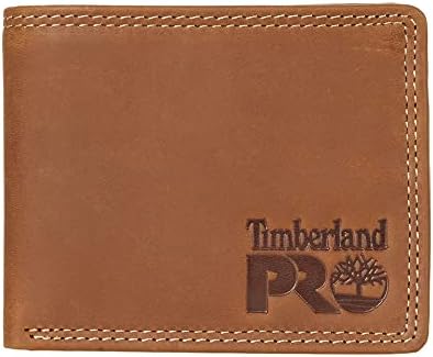 Компактный мужской кожаный бумажник с защитой RFID и 6 карманами для карт Timberland PRO