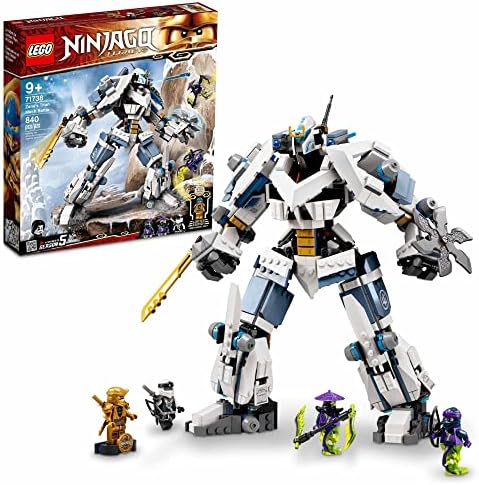 LEGO NINJAGO Наследие: Битва титанов с Зейном, 840 деталей, фигурка золотого Джея Lego