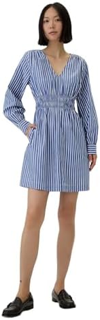 GAP Women's Smocked Waist Shirtdress Gap