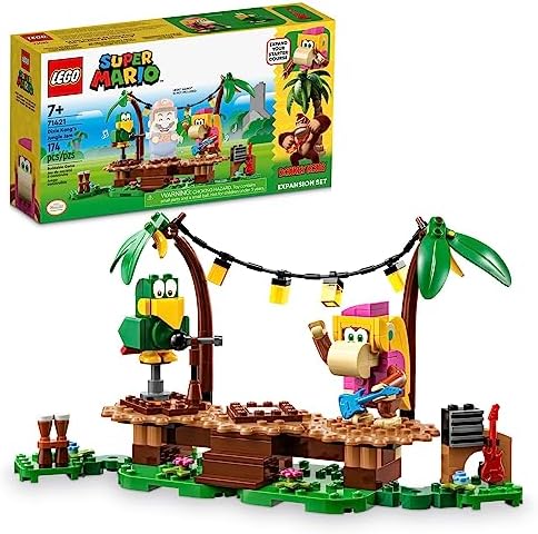 Конструктор LEGO Super Mario Джунгли Дикси Конга 71421, 2 фигурки, музыкальные аксессуары, 174 детали Lego