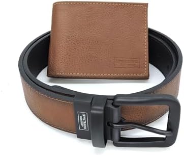 Levi Strauss Signature Reversible Leather Belt & Wallet for Men | Best Gift for Men | Cinturon Cartera Regalo Hombre Levi Strauss Signature Gold