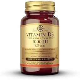 Vitamin D3 Chewable - 100 Chewable Tablets 1000 IU Solgar