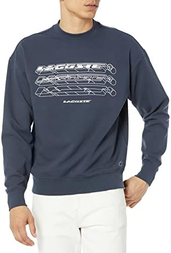 Lacoste Men's Loose Fit Branded Sweatshirt Lacoste