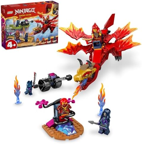 LEGO NINJAGO Битва дракона Кая 71815, 120 деталей, 4 фигурки ниндзя, для детей от 4 лет Lego