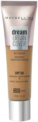 Mayb Make-Up Maybelline Dream Urban Cover All-In-One Protective Makeup, 330 Toffee MAYBELLINE