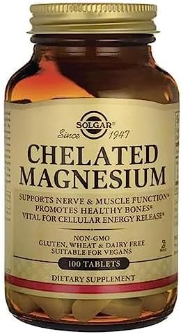 Solgar, Chelated Magnesium Prop 65, 100 Tablets Solgar