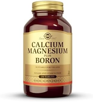 Solgar Calcium Magnesium Plus Boron - 250 Tablets - Non-GMO, Vegan, Gluten Free, Dairy Free, Kosher - 83 Servings Solgar