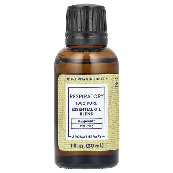 100% Pure Essential Oil Blend, Respiratory , 1 fl oz (30 ml) The Vitamin Shoppe