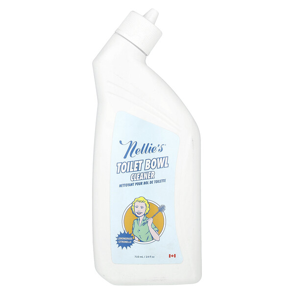 Toilet Bowl Cleaner, Lemongrass, 24 fl oz (710 ml) Nellie's