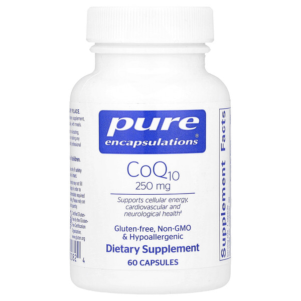 CoQ10, 250 mg, 60 Capsules Pure Encapsulations