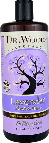 Naturally Castile Soap with Fair Trade Shea Butter - Lavender - -- 32 fl oz Dr. Woods