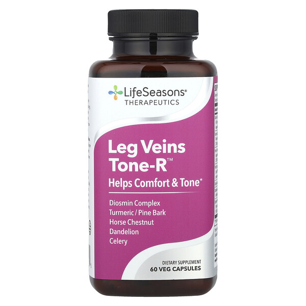 Therapeutics, Leg Veins Tone-R™, 60 Veg Capsules LifeSeasons