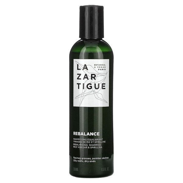 Rebalancing Shampoo, Rice Vinegar & Spirulina , 8.5 fl oz (250 ml) Lazartigue