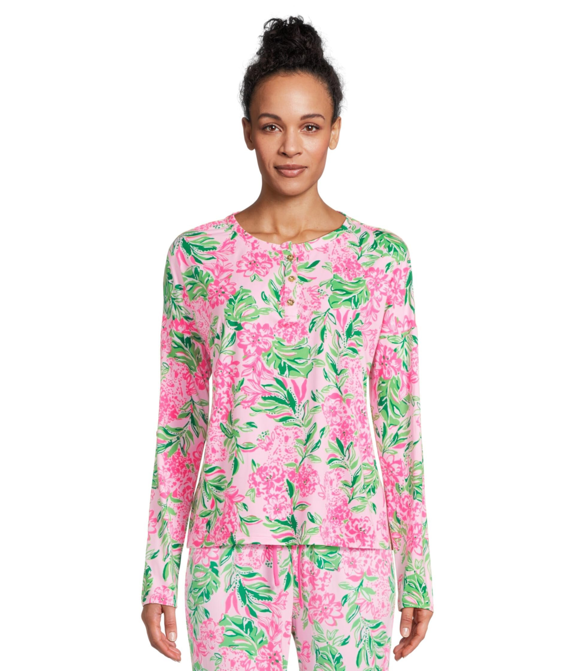 Пижамный топ Lucretia от Lilly Pulitzer из 20% переработанных материалов Lilly Pulitzer