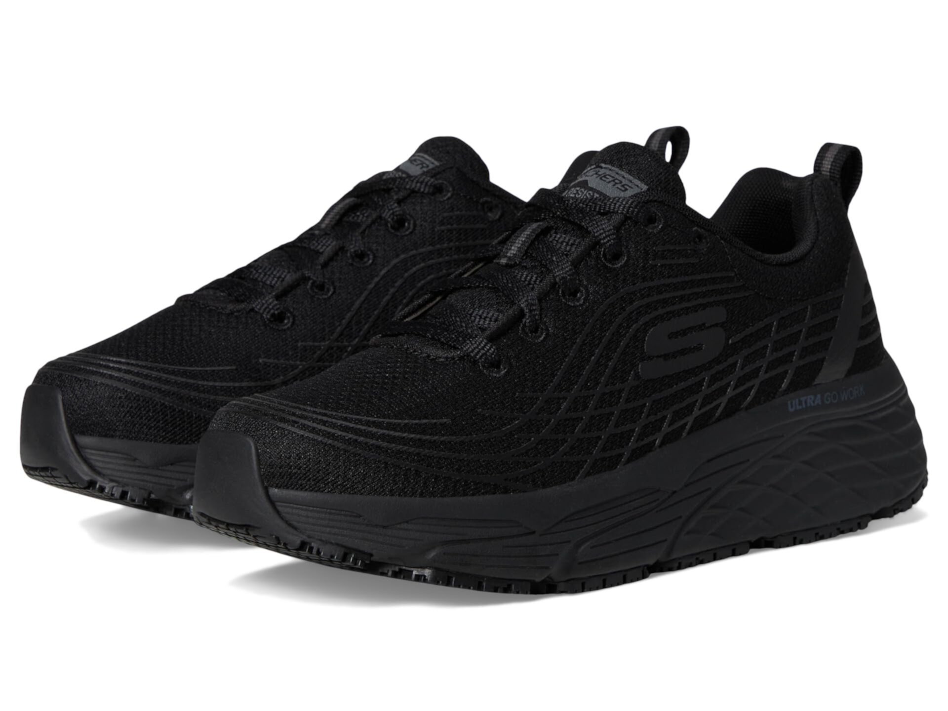 Ботинки SKECHERS Work Max Cushioning Elite SR с максимальной амортизацией и противоскользящей подошвой SKECHERS Work