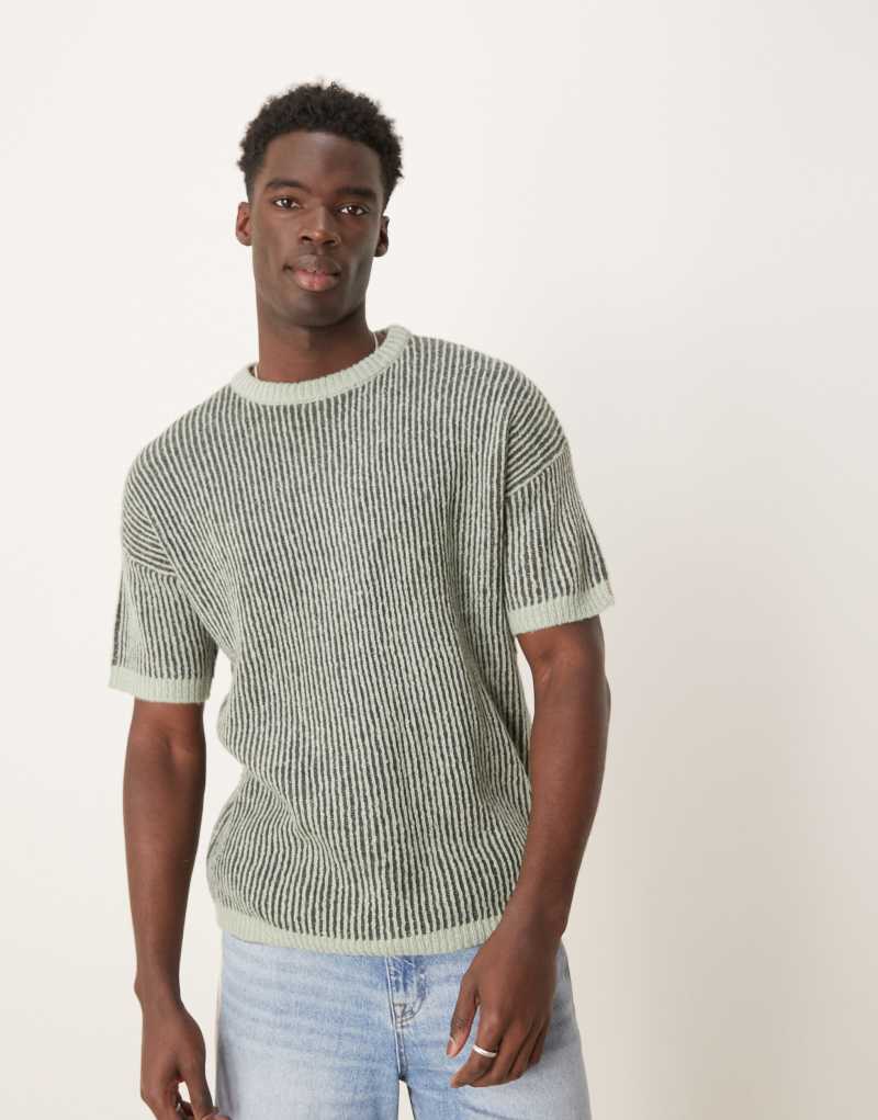 Мужская Футболка ASOS DESIGN Relaxed Knit Rib ASOS DESIGN