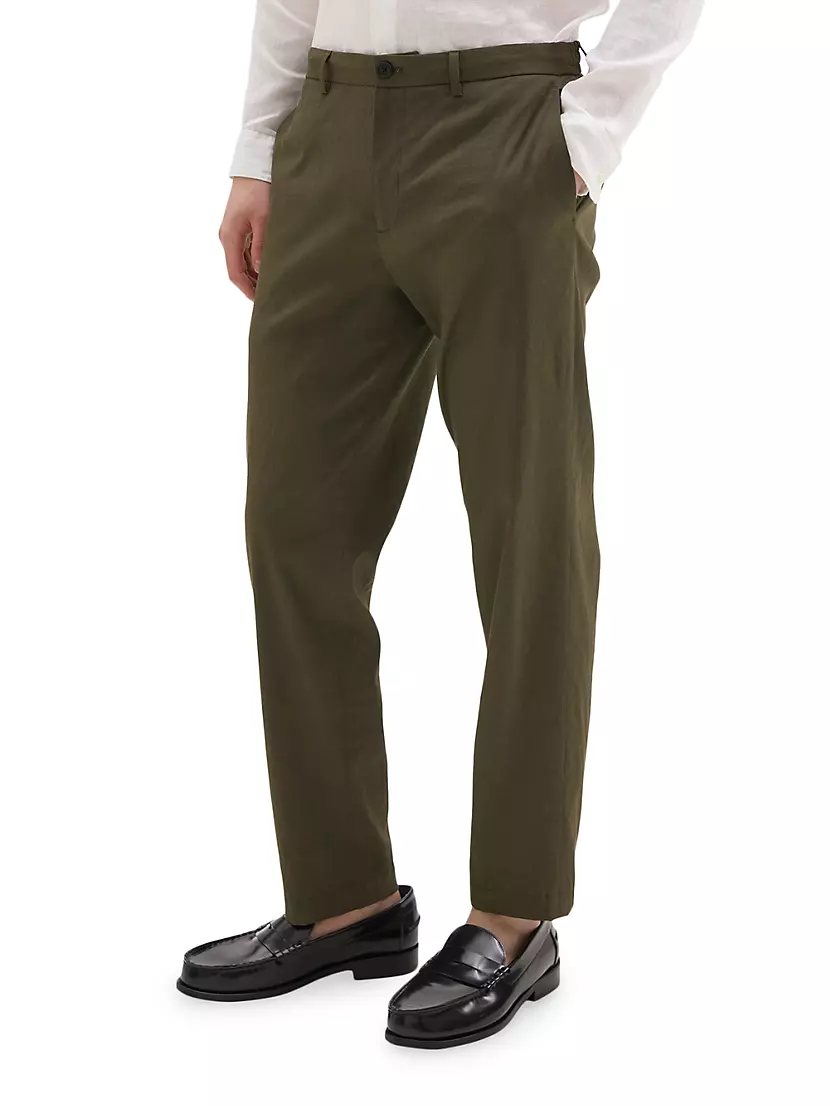 Curtis Linen-Blend Pants Theory