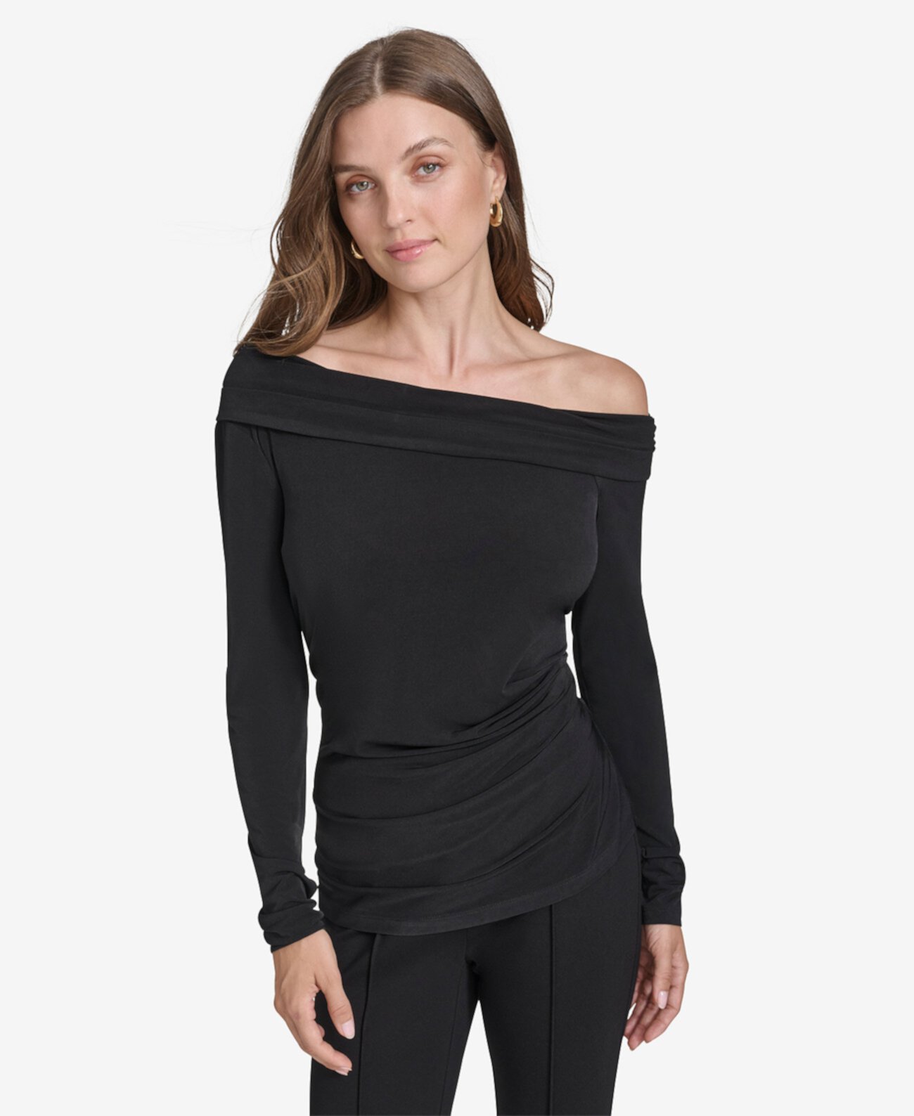 Women's Ruched Off-The-Shoulder Top Halston