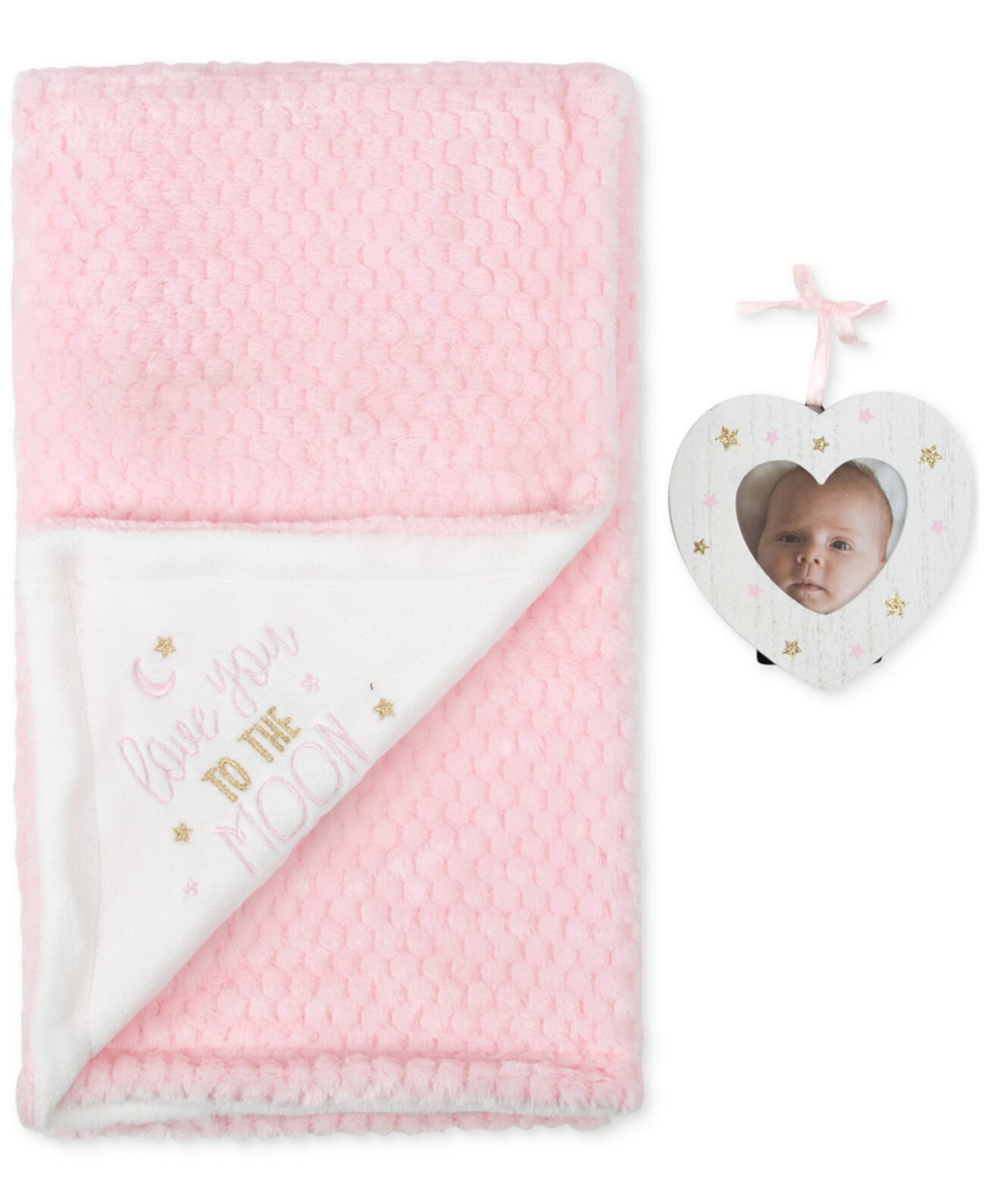 Love You to the Moon Blanket & Frame, 2 Piece Set Baby Essentials