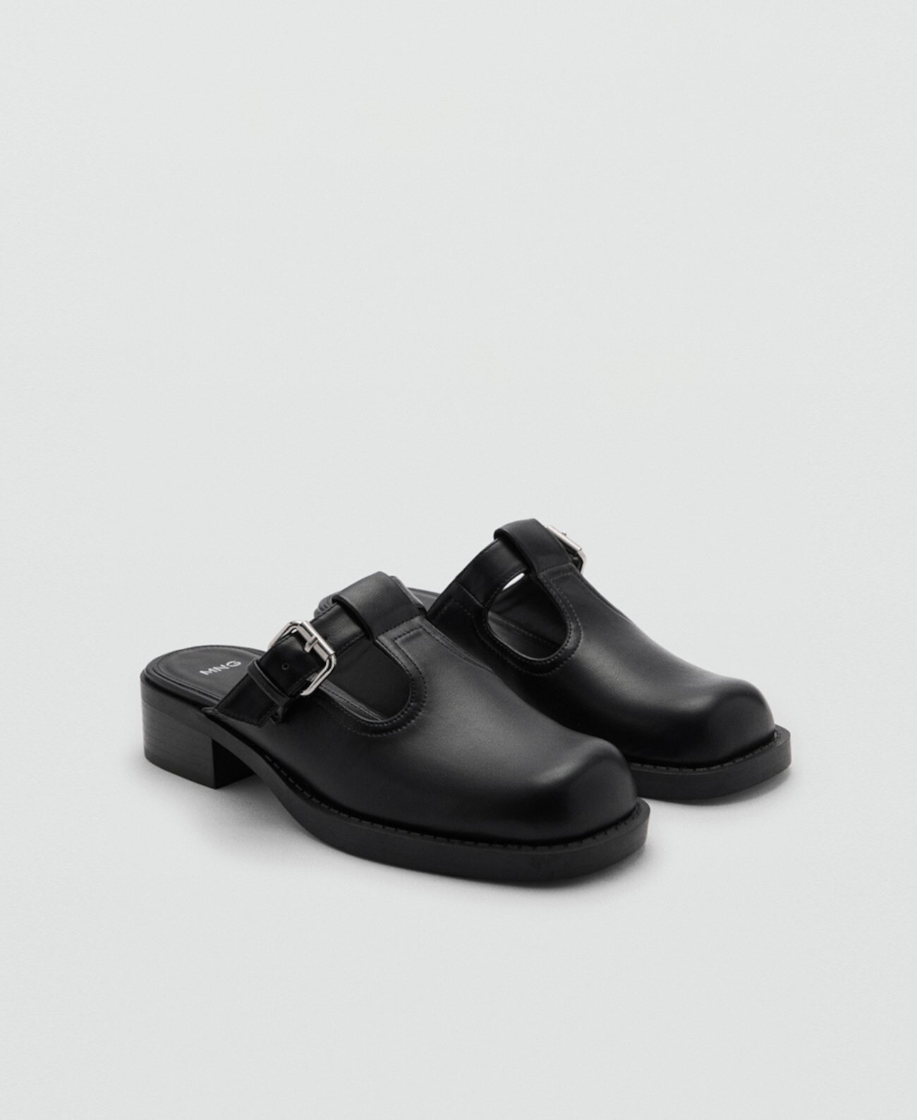 Women's Buckle Detail Mule-Style Clogs MANGO