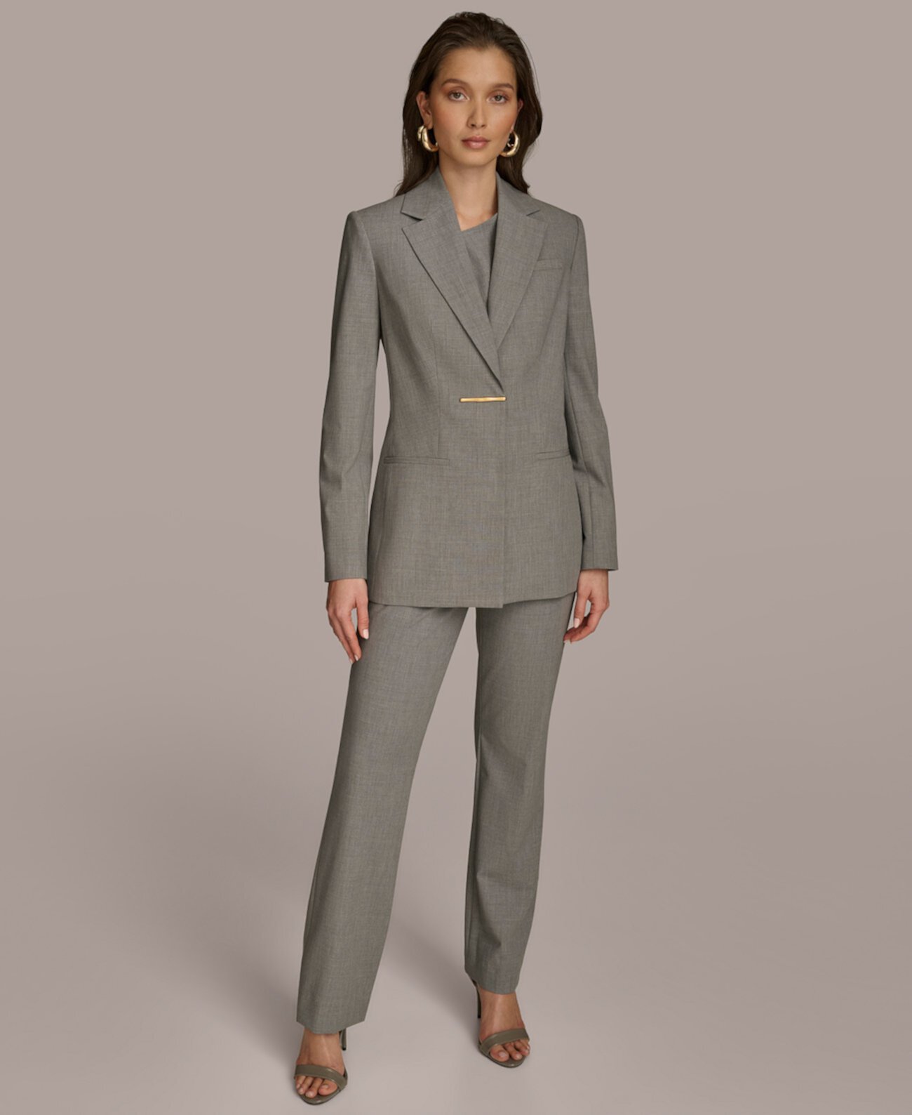 Women's Hardware Trim Blazer Donna Karan New York