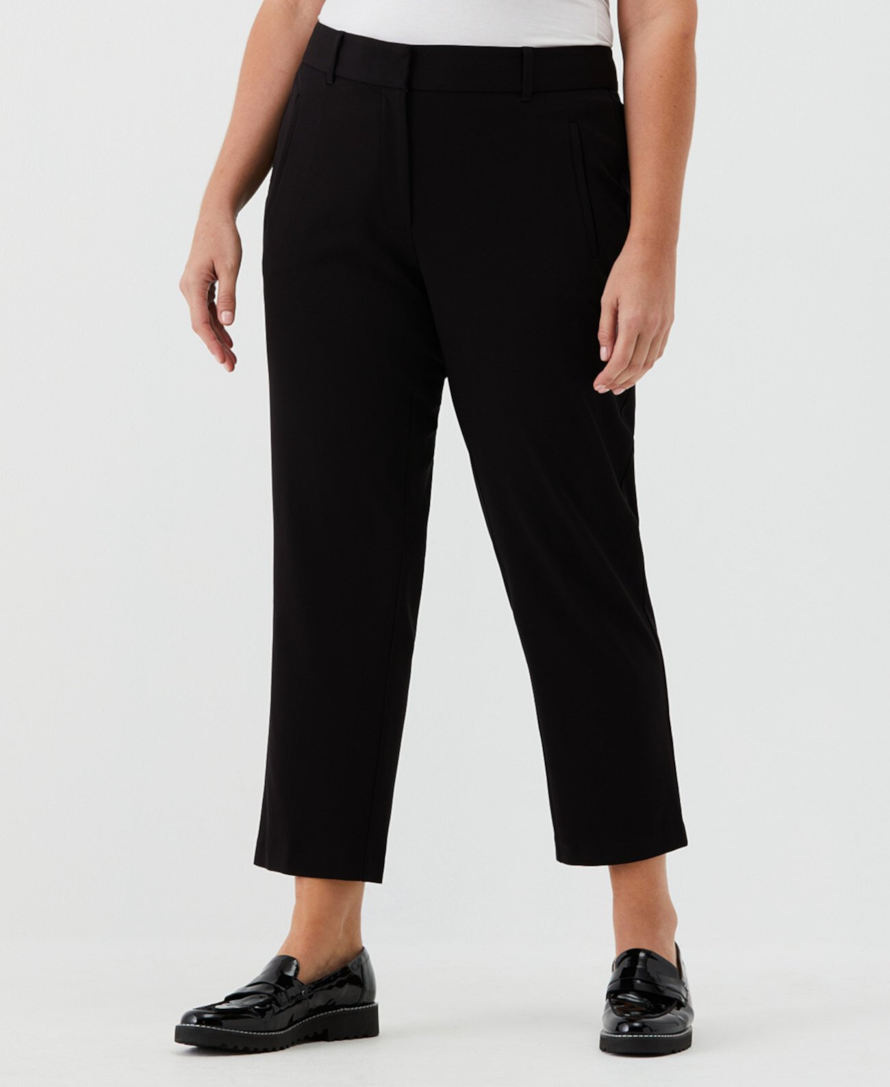 Plus Size Straight Leg Ankle Pants Rafaella