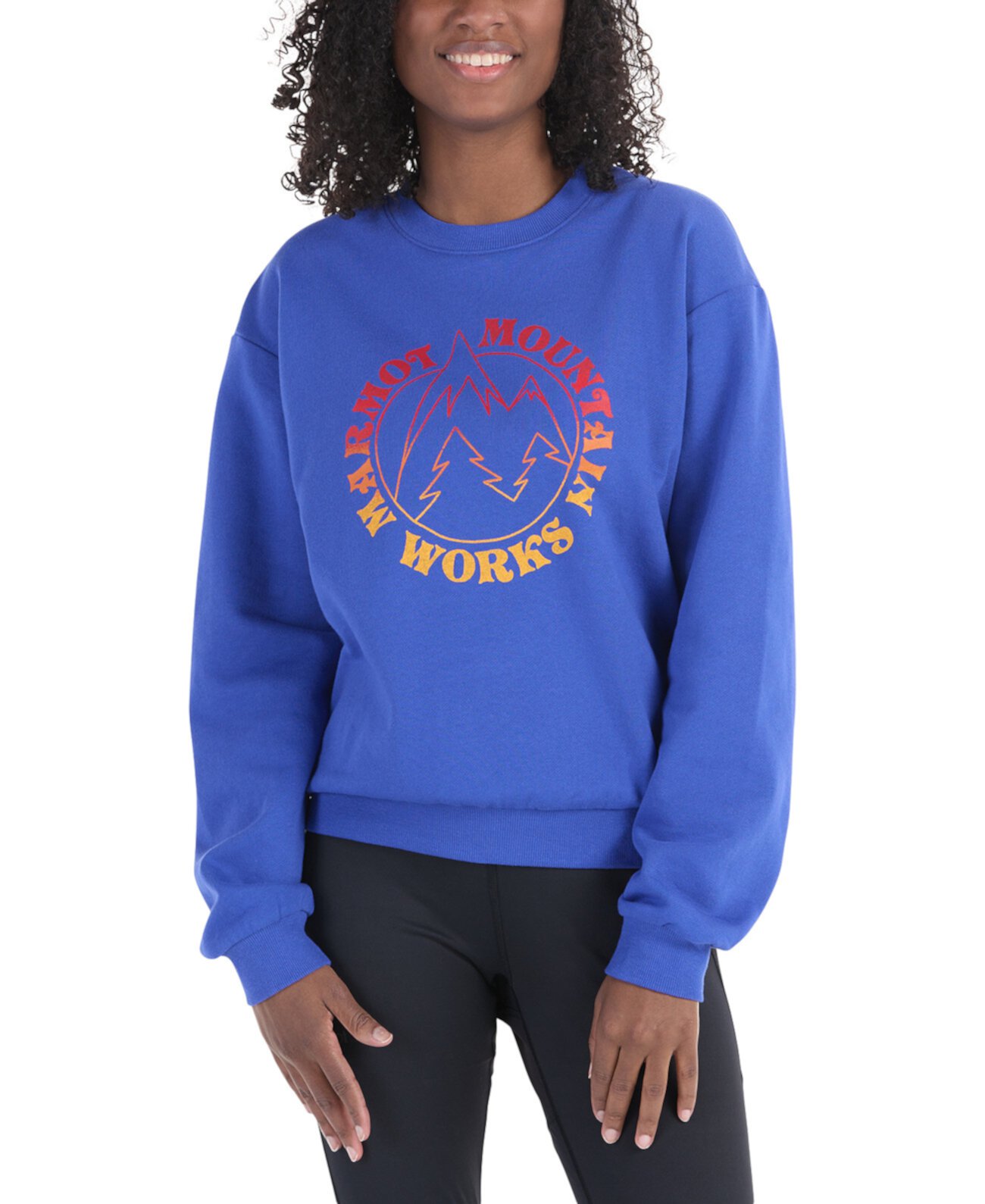 Women's Retro Mountain Boxy Crewneck Sweatshirt Marmot